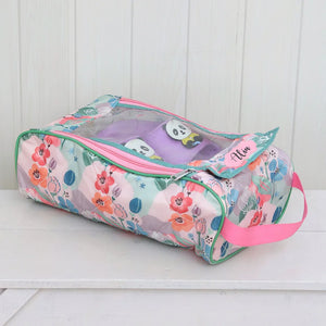 Shoe Bag - Pink Flower