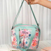 Pink Flower Insulated Tiffin Bag