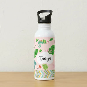 Steel Sipper Bottle (750ml) - Pink Hippo