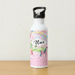 Steel Sipper Bottle (750ml) - Pink Unicorn