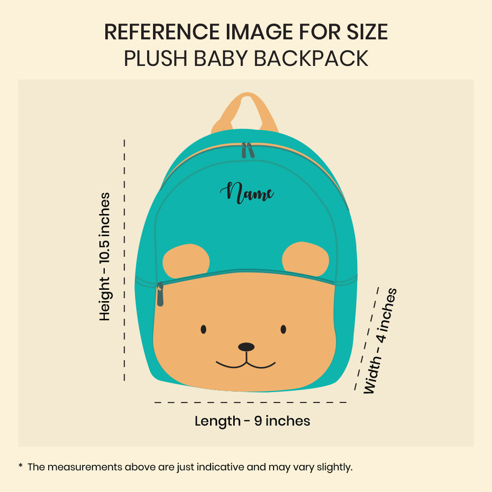 Minty Blue Plush Baby Backpack