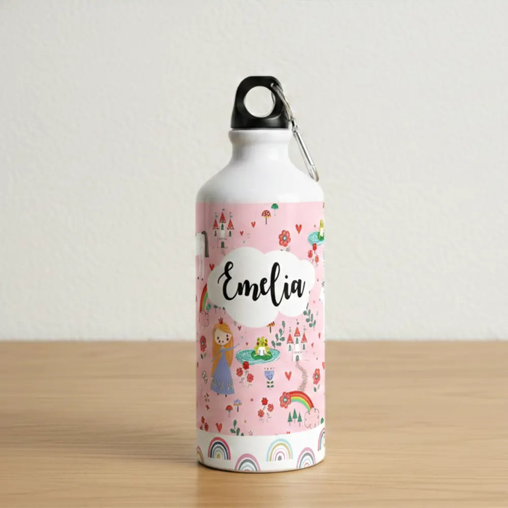 Cap Alu Sipper Bottle (600ml) - Princess