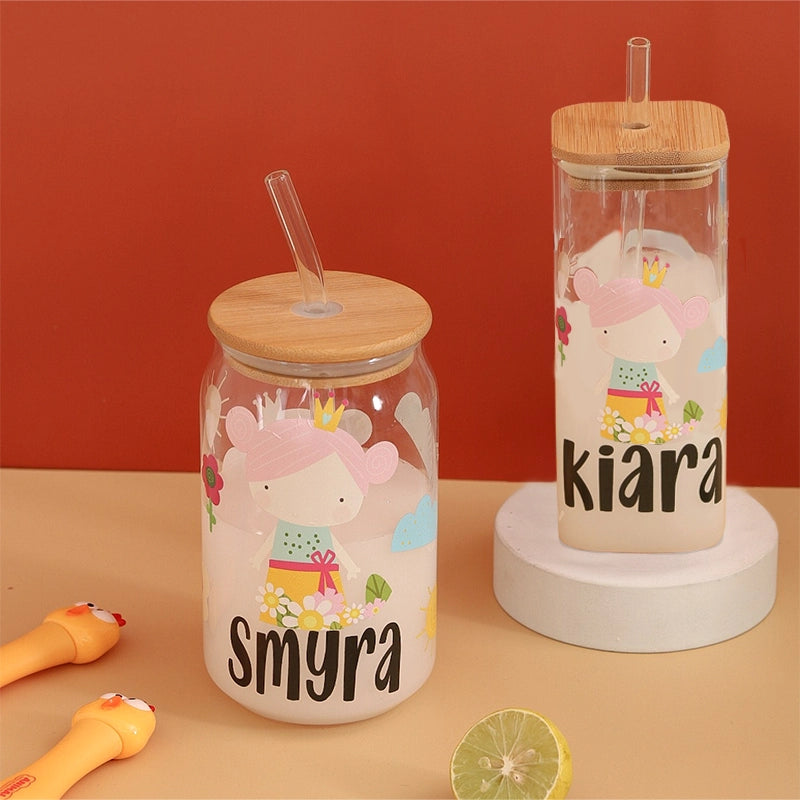 Princess Glass Jar