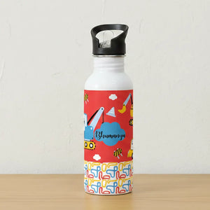 Steel Sipper Bottle (750ml) - Red Truck