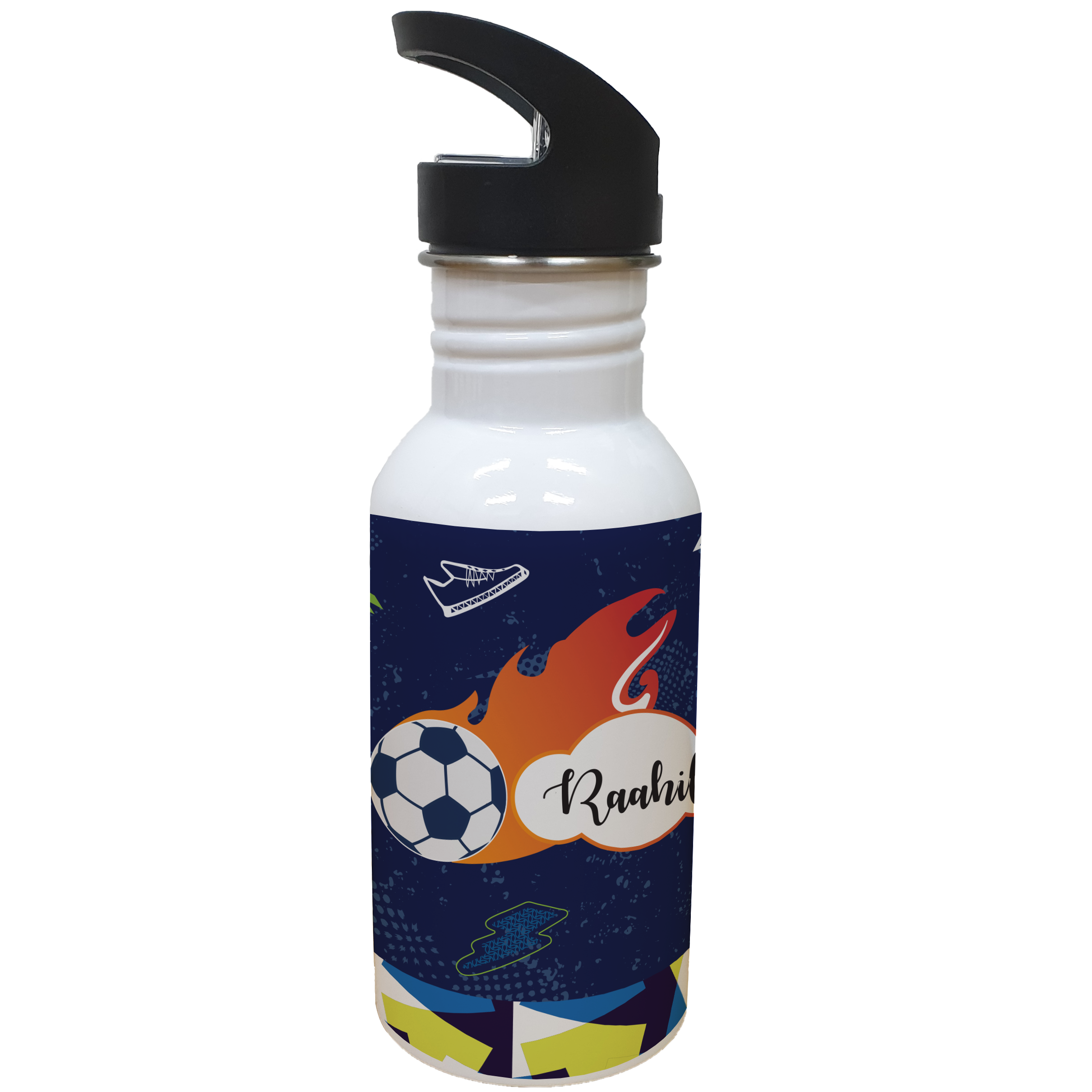 Steel Sipper Bottle (530ml) - Soccer