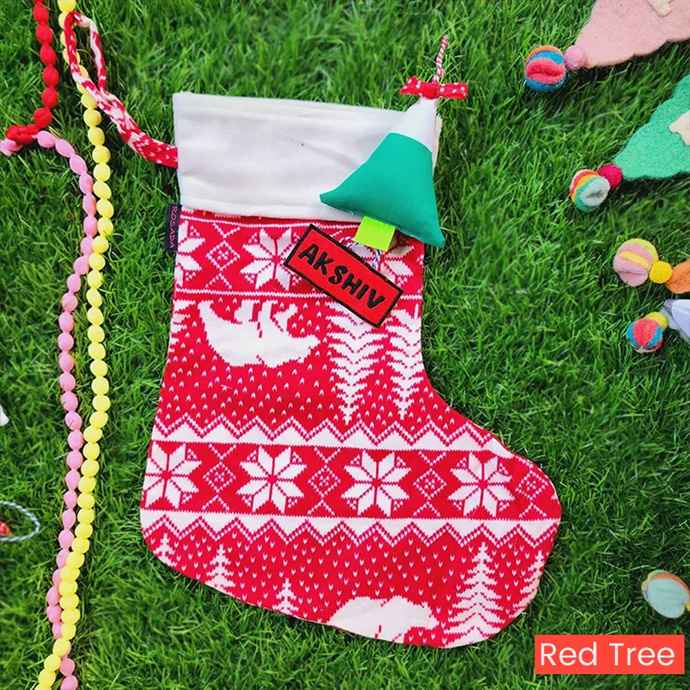 Printed Christmas stocking