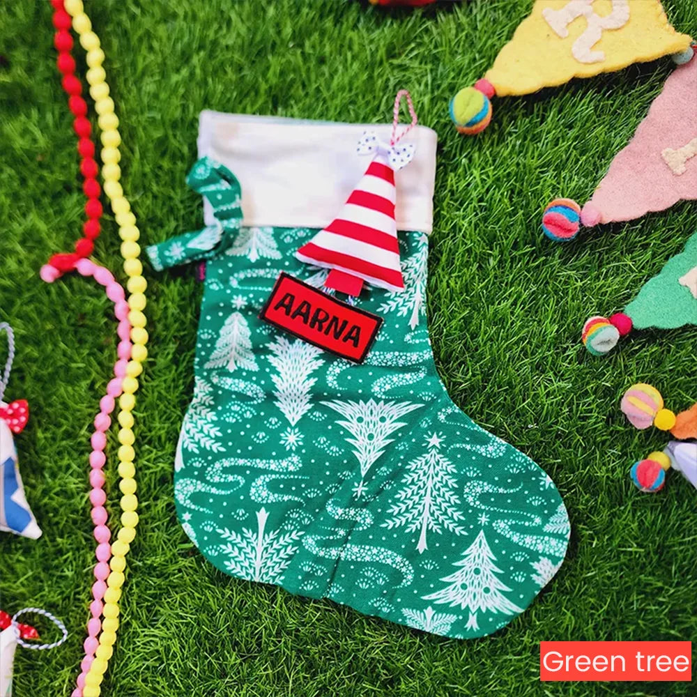 Printed Christmas stocking