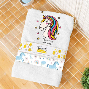 Unicorns Real Towel - Close-up of Unicorns Real Towel