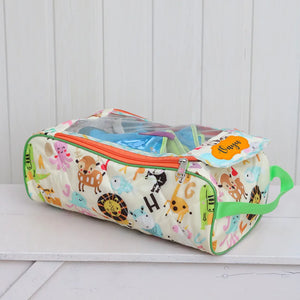 Shoe Bag - White Alphabet